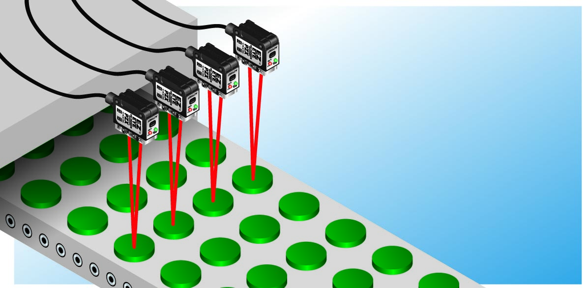 Detection of multiple objects on common conveyor systems